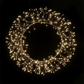 Koszorú akasztós, 460 LED-es, IP44, melegfehér 45x4x45 cm